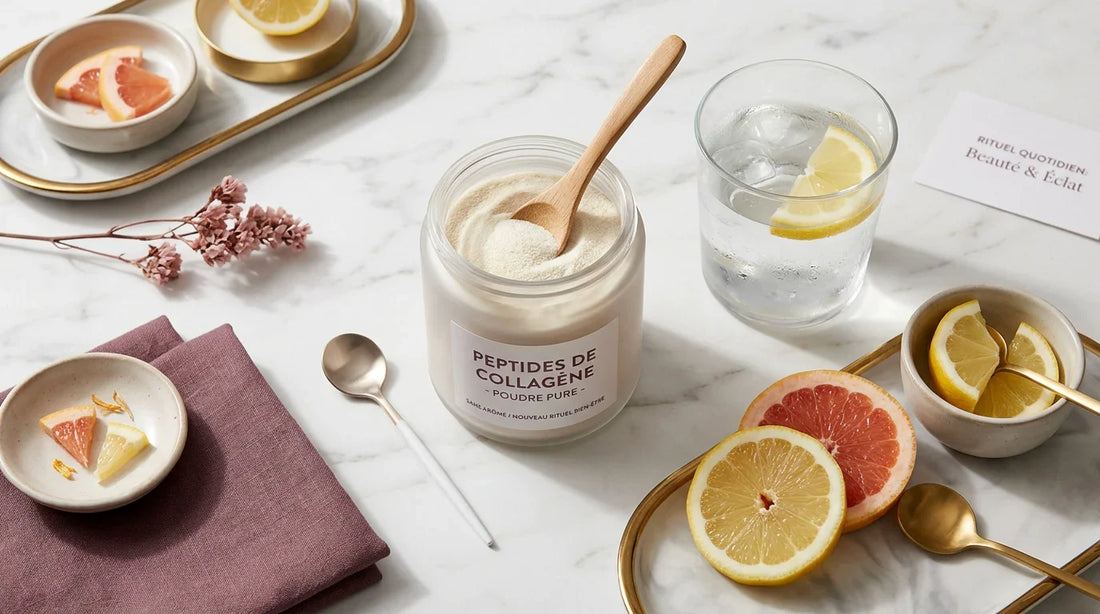 Rituel quotidien de collagène pour la peau avec dosage adapté