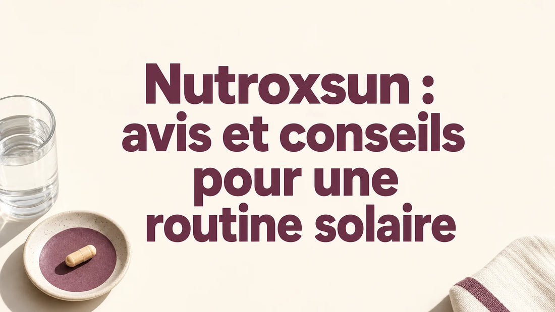 Capsule générique et verre d’eau pour une routine solaire