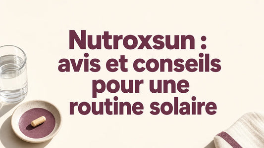Capsule générique et verre d’eau pour une routine solaire